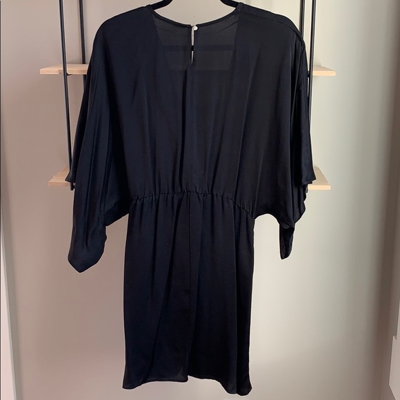 Zara satin Kimono style mini dress, size medium - Picture 4 of 4